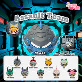 SpringHouse "BlastBrawlers: Tactical Blast Brigade Series" blind box series official poster, showcasing the complete character lineup.